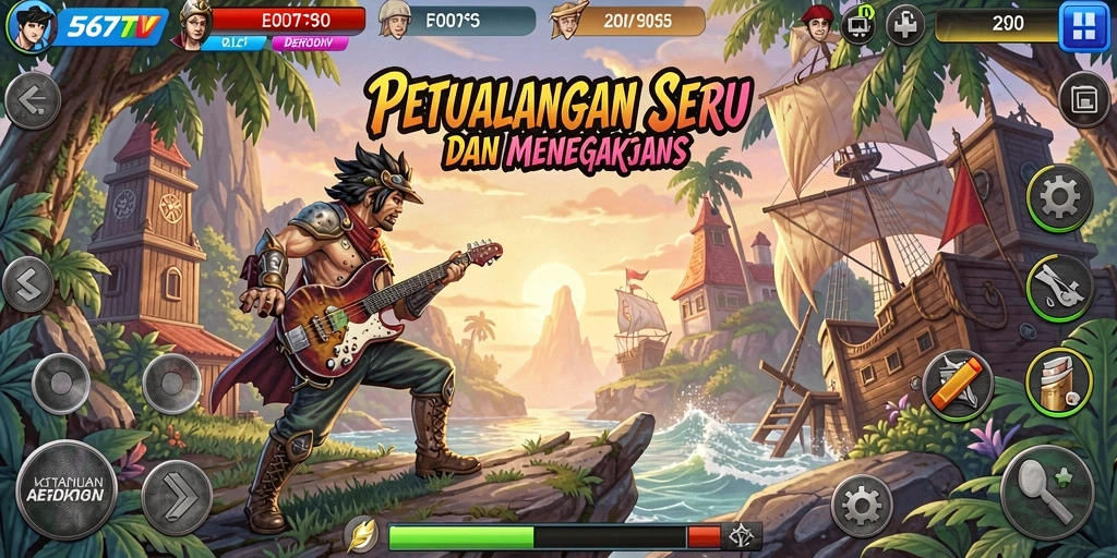Tampilan menarik dari gameplay 567TV yang menantang.