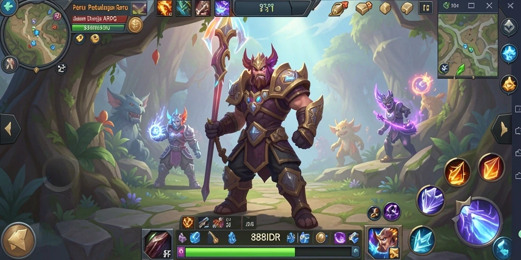 Gambaran utama gameplay ARPG di 888IDR yang penuh aksi dan strategi.