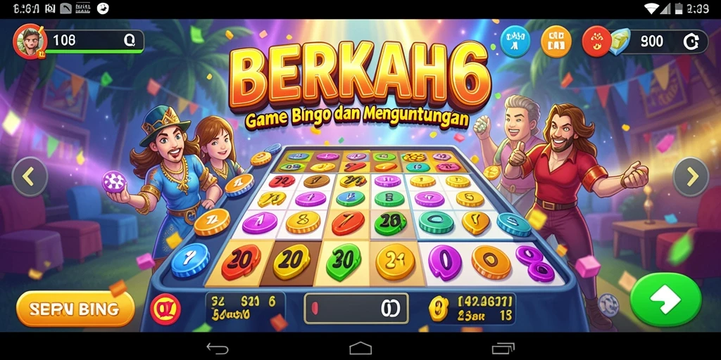 Tampilan gameplay seru Bingo di BERKAH6.