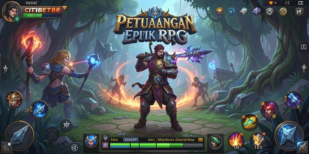 Tampilan memukau dari gameplay RPG CITIBET88 yang mendebarkan.