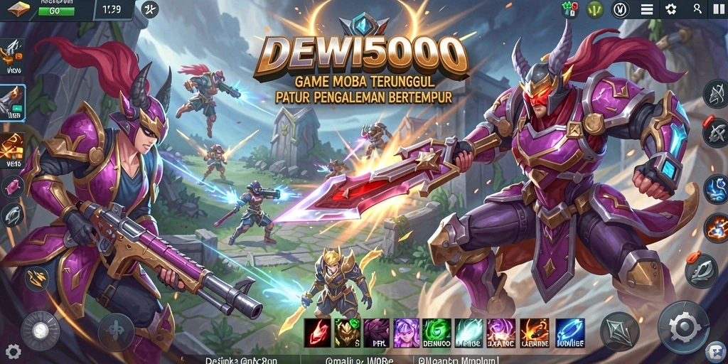 Tangkapan layar gameplay menarik dari DEWI5000 dengan pertempuran taktis.