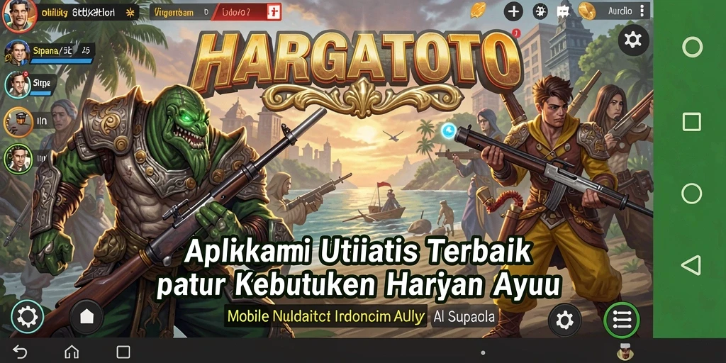 Tampilan utama HARGATOTO dengan antarmuka pengguna yang intuitif.
