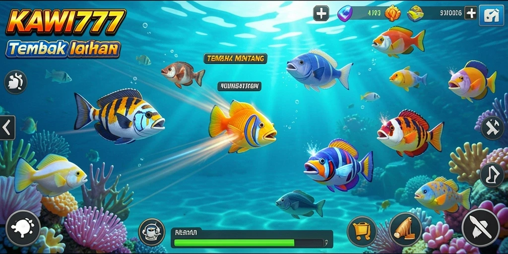 Tampilan gameplay KAWI777 yang seru dan penuh warna