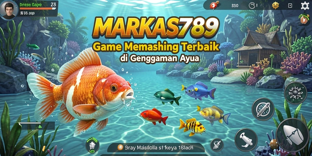 Screenshot gameplay menampilkan aksi memancing yang mendebarkan di MARKAS789.
