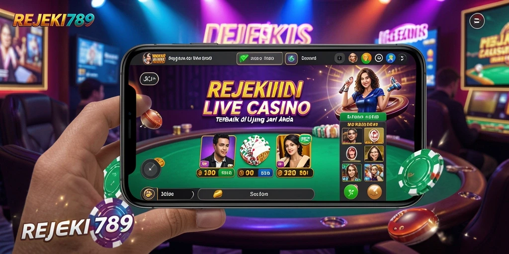 Gameplay Live Casino yang menarik dan interaktif di REJEKI789.