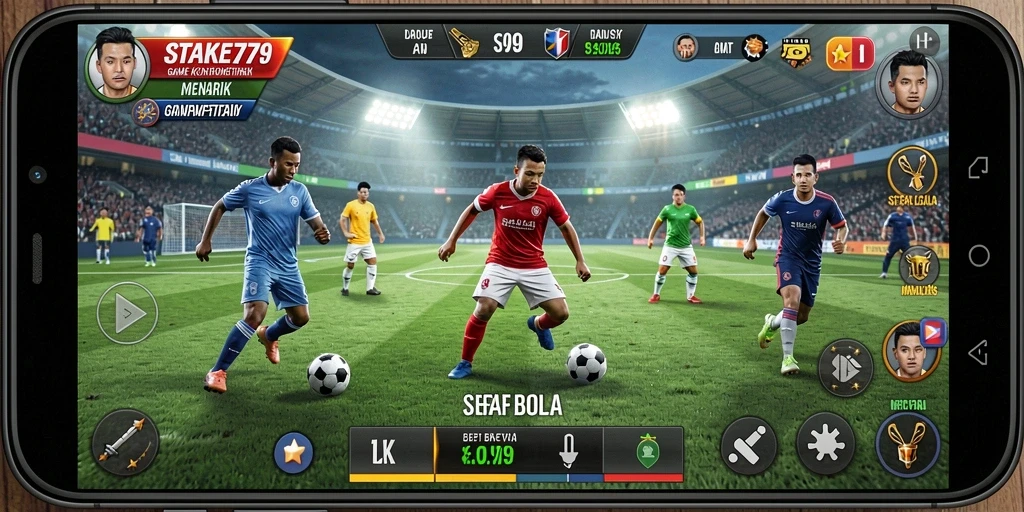 Tampilan menarik dari gameplay sepak bola STAKE779 yang memukau.