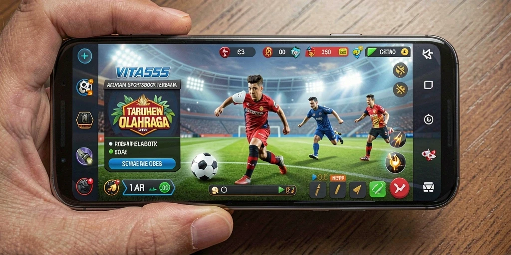 Tampilan utama VITA555 dengan berbagai pilihan taruhan olahraga.